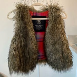 Faux fur vest